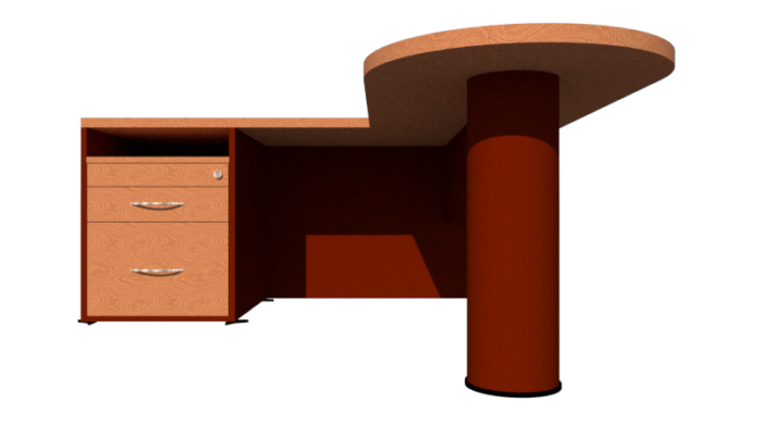Escritorio ejecutivo  1.60 x 1.70 x 75 (alto) - Imagen 2